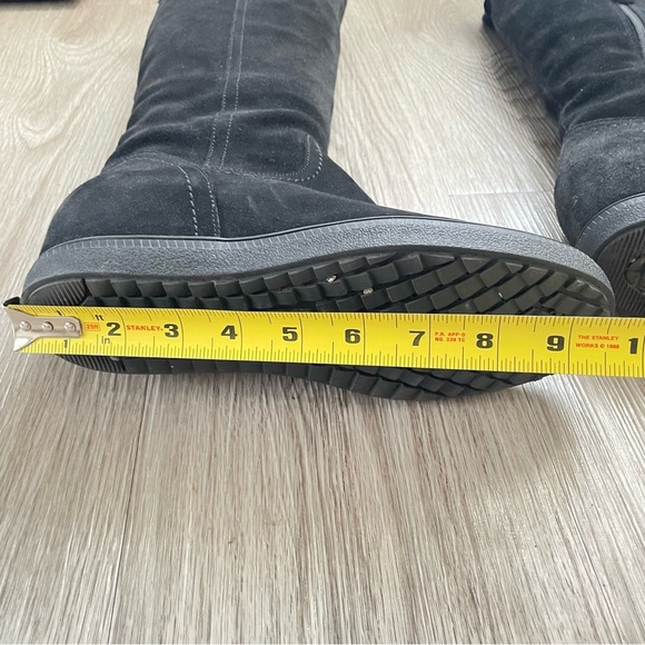 GEOX RESPIRA OVER THE KNEE TALL BLACK SUEDE BOOTS SIZE 9 - Picture 15 of 16